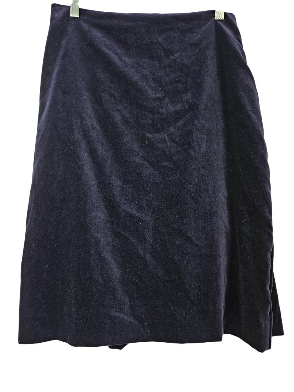 Lanvin River 2005 Vintage Velvet Ruffle Skirt Women's EU 38 US 6 Party Career